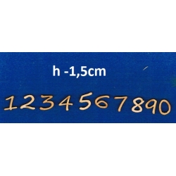 Cyfra, cyferka  h - 1,5cm / CENA ZA 1szt